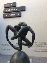 The 'Centro Cultural de la Moneda' was built below the presidential palace
