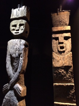 The Mapuche, a group of indigenous inhabitants from South-Central Chile, believed that these wooden statues would protect a home