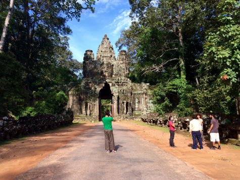 We entered Angkor Thom through the North Gate