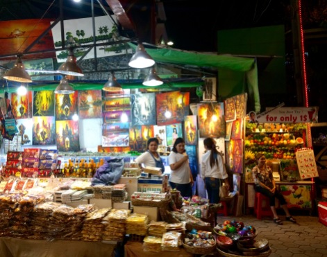 The Siam Reap night market