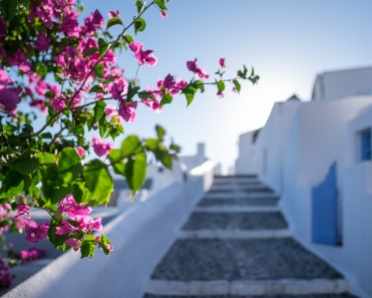 Fira's traditional Cyclades houses and alleys (16mm, 1/6400s, f1.4, ISO 200)