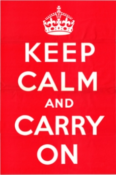 The original "Keep calm" poster from 1939 (Source: Wiki Commons)