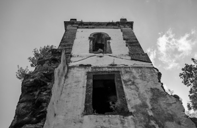 Old Urzelina Church ruins, São Jorge, Azores, Portugal (3-picture composite, 18mm, f6.4, 1/1700s, ISO 200, PPL2-Enhanced)